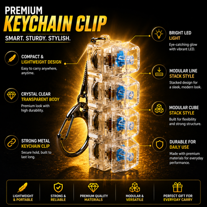 ⚡️ 4-in-1 Pocket Mechanical Keyboard Keychain - 50% OFF 😍