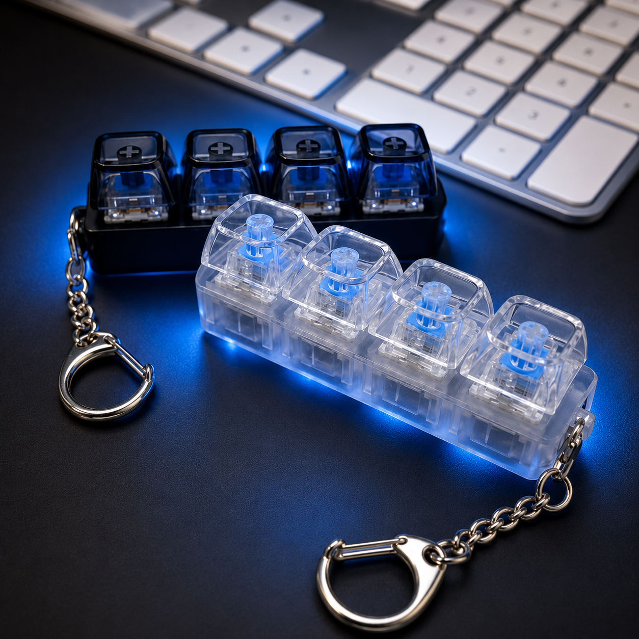 ⚡️ 4-in-1 Pocket Mechanical Keyboard Keychain - 50% OFF 😍