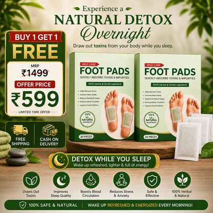 🌿 Premium Body Detox Foot Patches (Pack of 20)🔥 | BUY 1 GET 1 FREE 🔥
